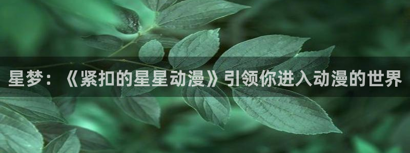 colomanage漫画官网：星梦：《紧扣的星星动漫》引领你进入动漫的世界